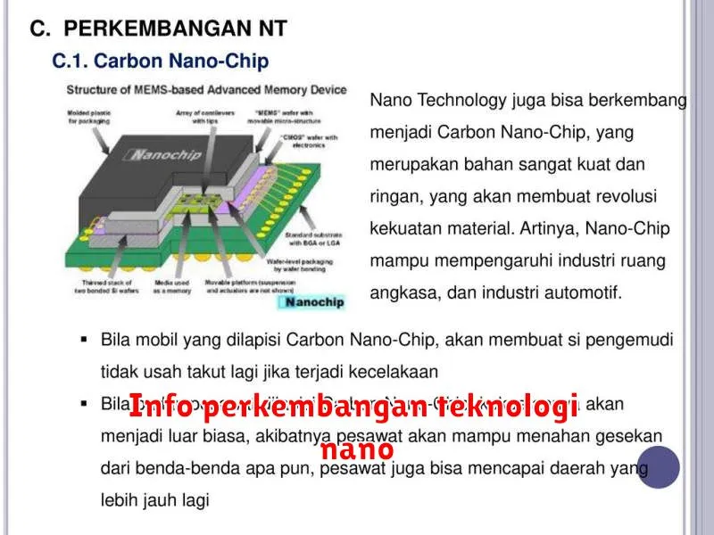 Info perkembangan teknologi nano