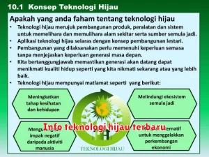 Info teknologi hijau terbaru