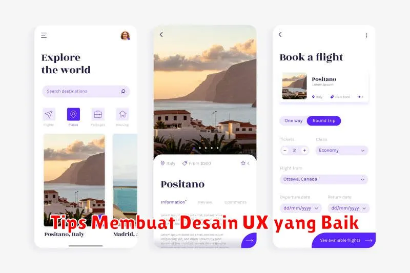 Tips Membuat Desain UX yang Baik