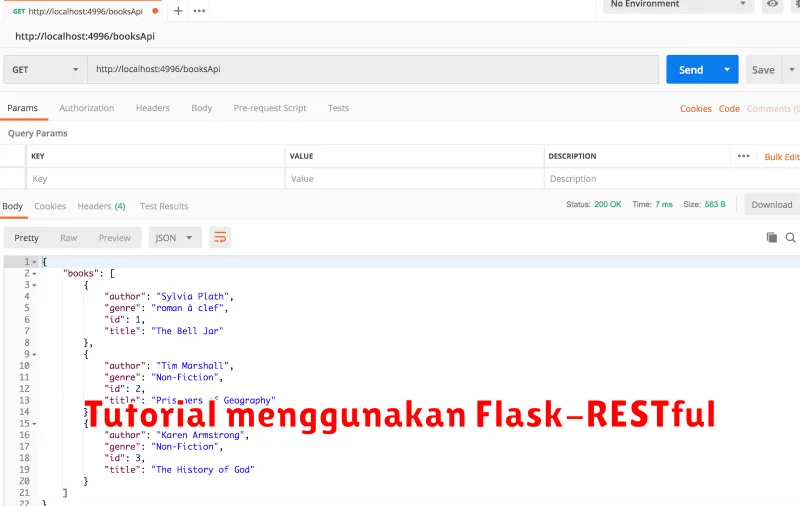 Tutorial menggunakan Flask-RESTful