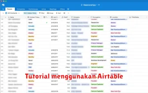 Tutorial menggunakan Airtable