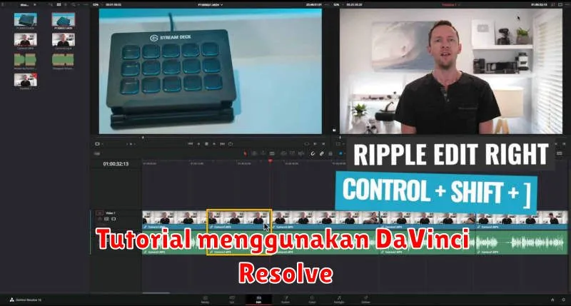 Tutorial menggunakan DaVinci Resolve