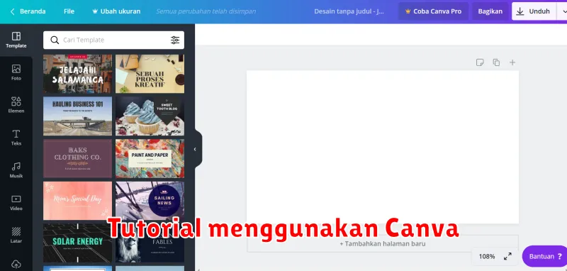 Tutorial menggunakan Canva