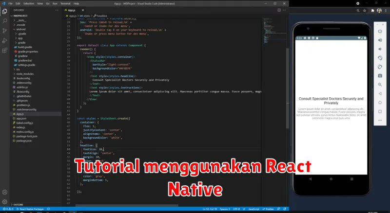 Tutorial menggunakan React Native