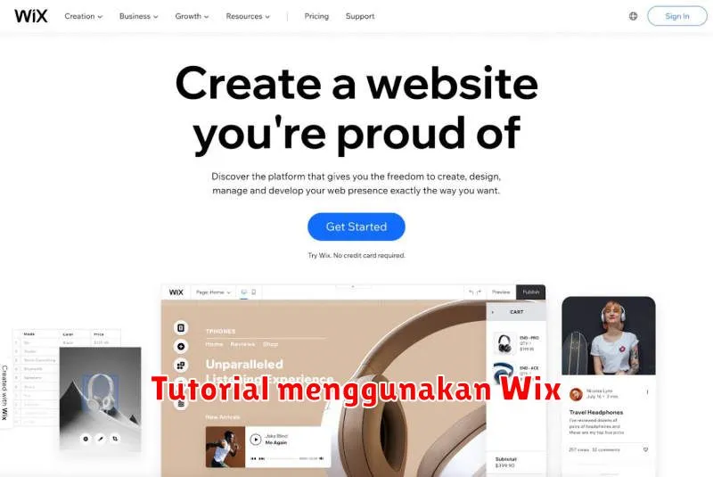 Tutorial menggunakan Wix