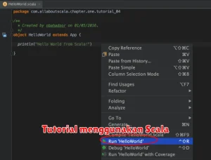 Tutorial menggunakan Scala