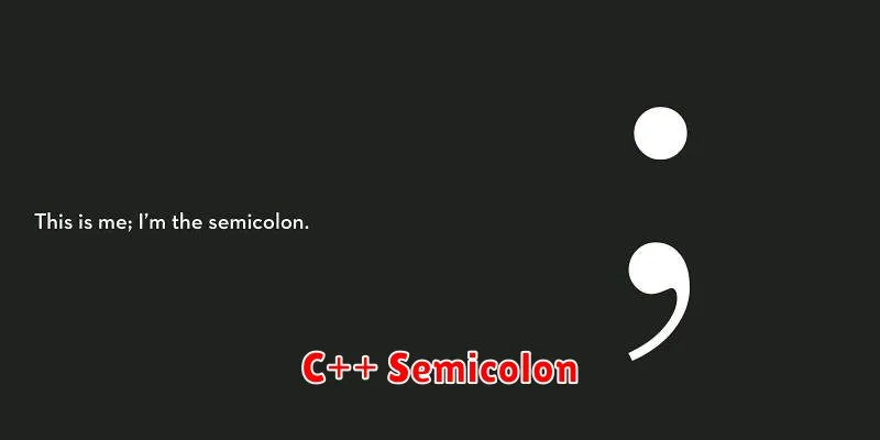 C++ Semicolon