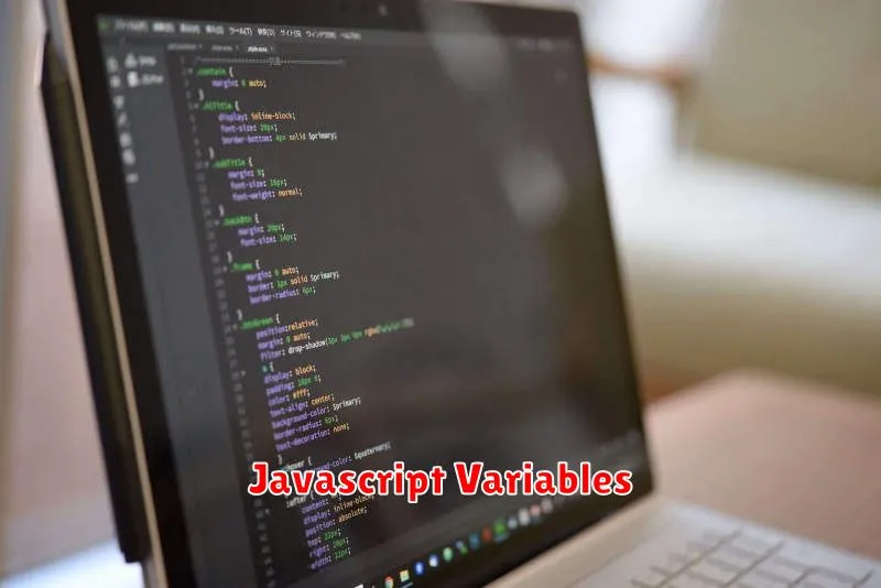 Javascript Variables