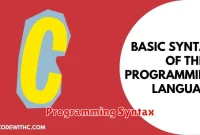 Programming Syntax