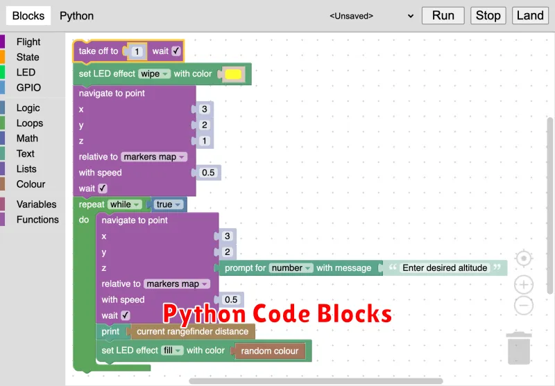 Python Code Blocks