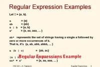 Regular Expressions Example