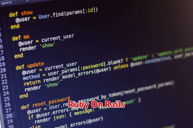 Ruby On Rails