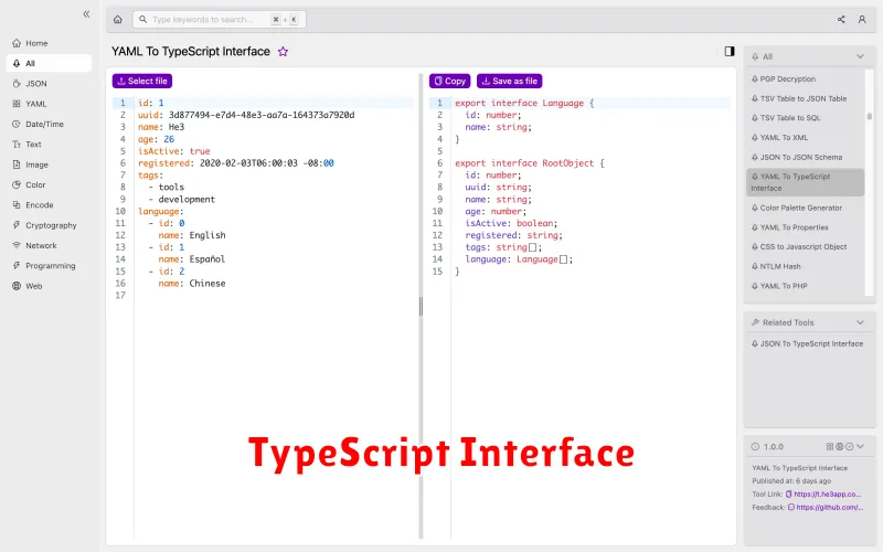 TypeScript Interface